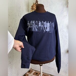 Taylor Swift Midnights Album Outfits Navy Sweatshirt Size Large